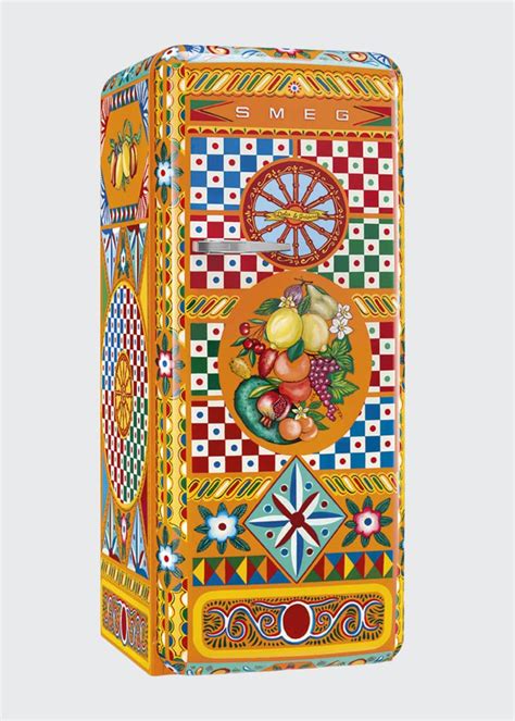 dolce gabbana x smeg carretto refrigerator